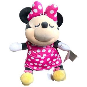 Disney Cuddleez Minnie Mouse Plush 23” Pink Bow Lay-Flat Pillow Buddy NWT
